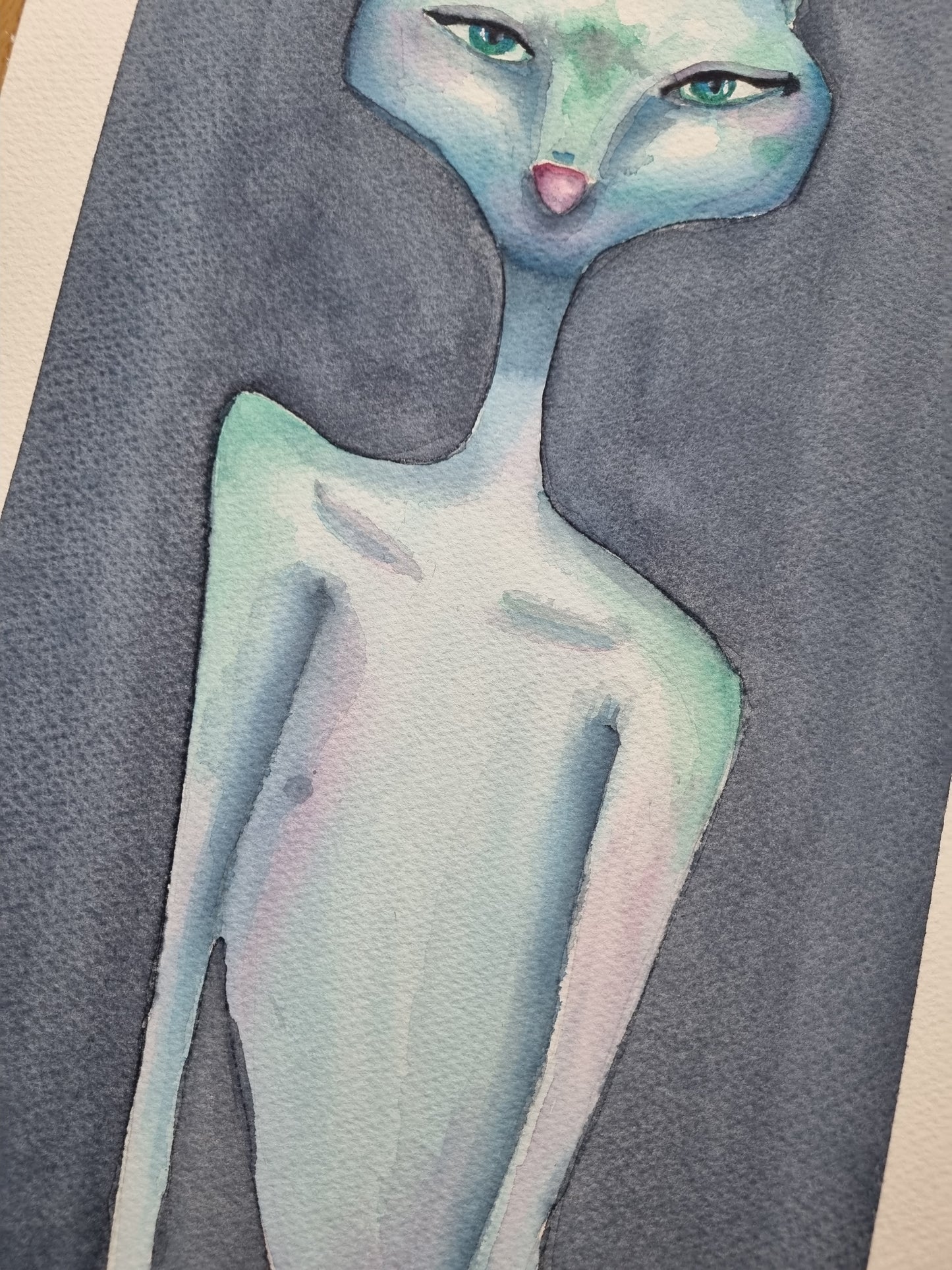 Zwilling - Originalgemälde