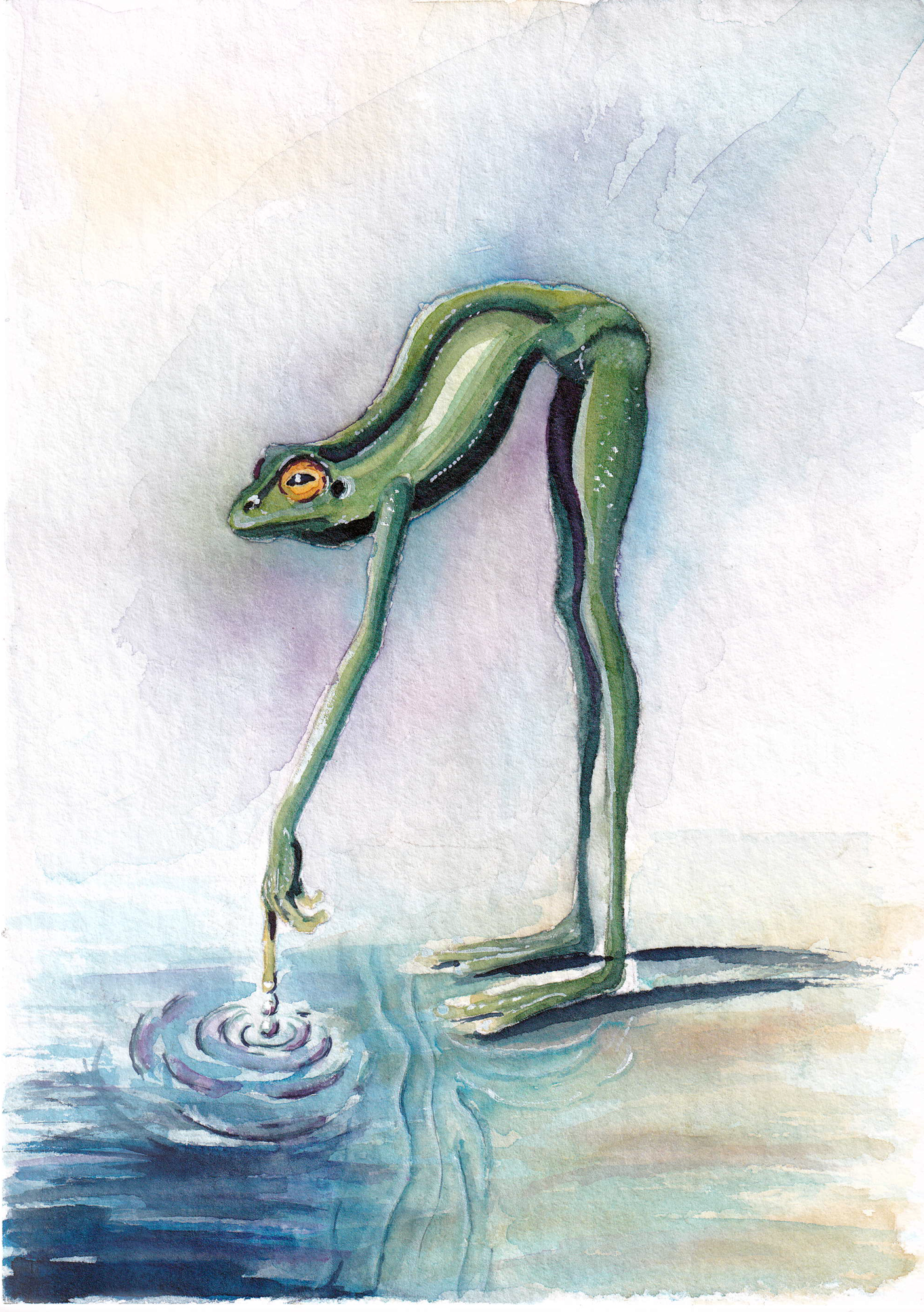 Zwischen den Welten - Original Gemälde