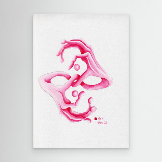 Handstudie No. 7 — surreal abstract hand wall art canvas print | Alva Art