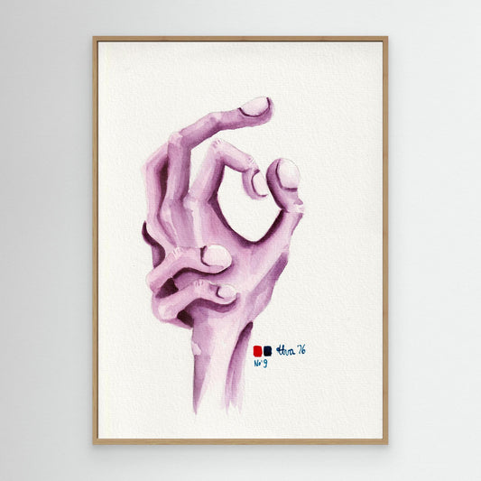 Handstudie No. 9 — surreal hand wall art canvas print | Alva Art