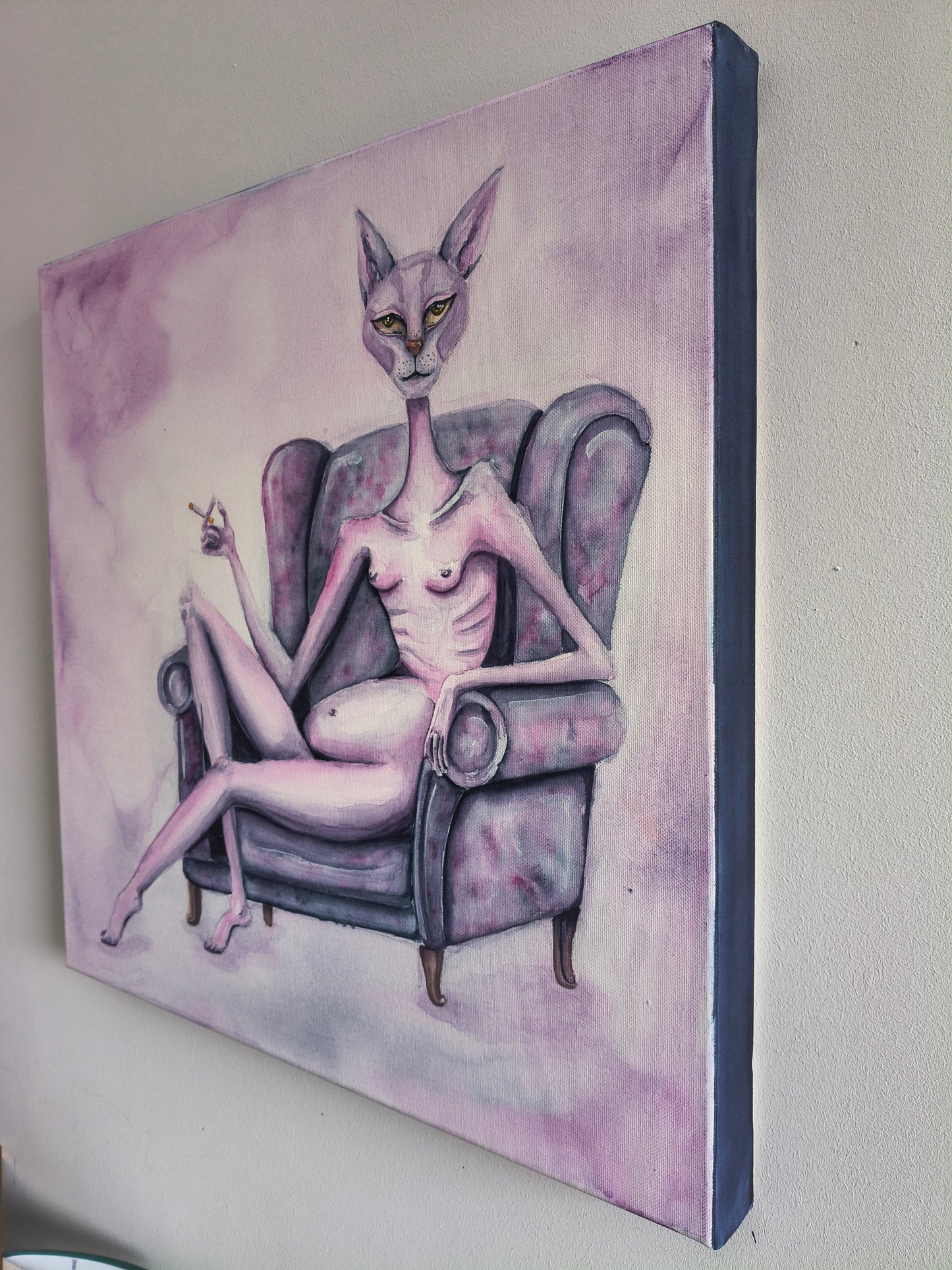 "Violet Indifference" - Original Gemälde