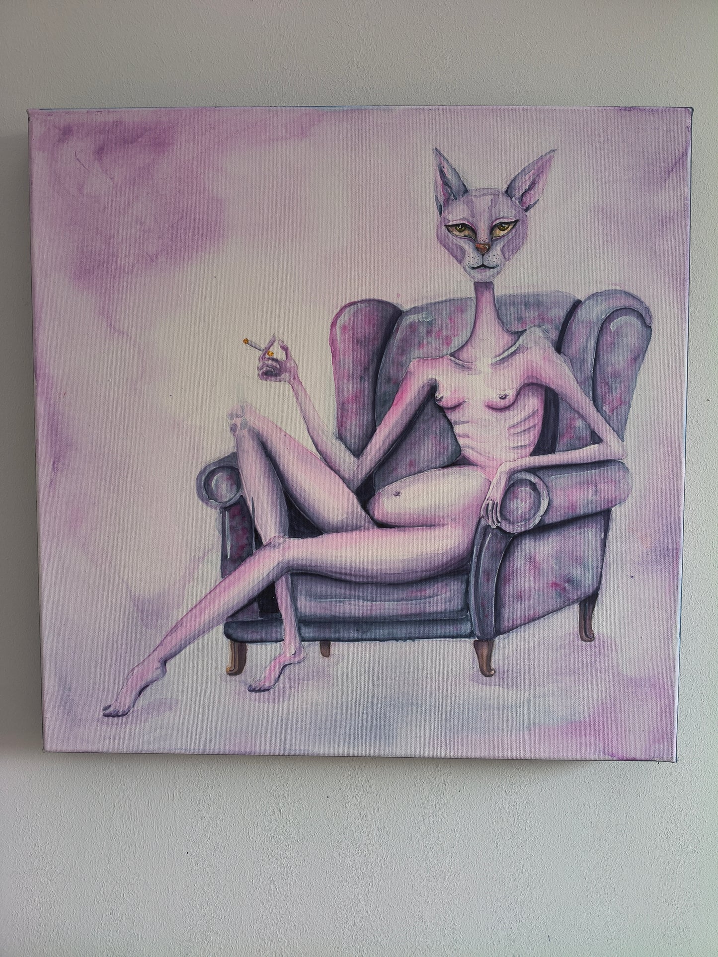 "Violet Indifference" - Original Gemälde