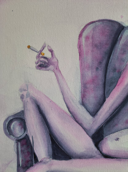 "Violet Indifference" - Original Gemälde