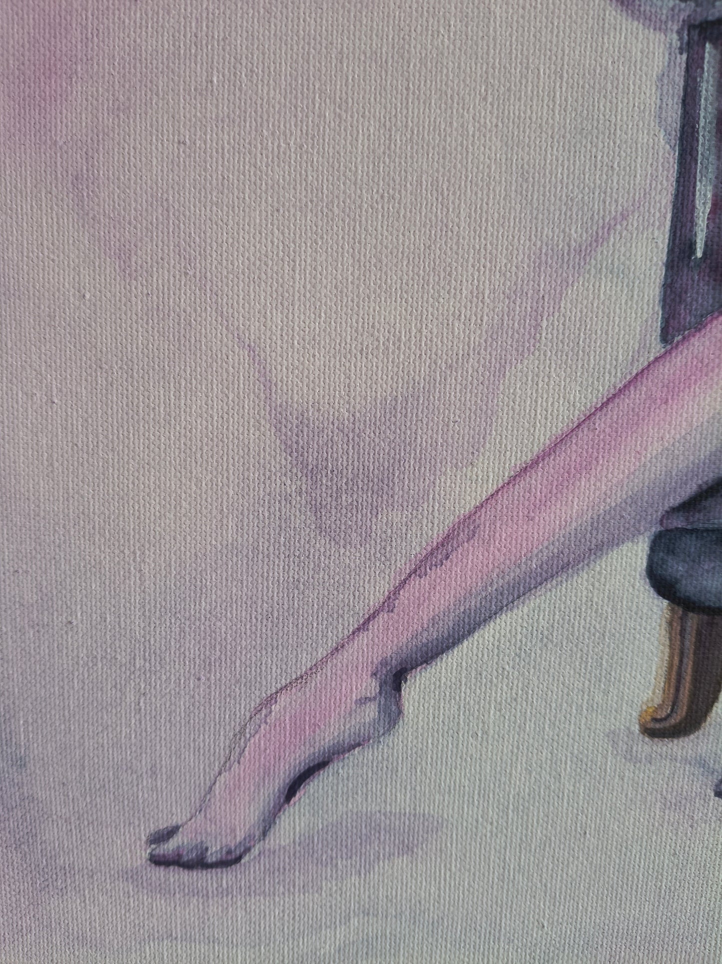 "Violet Indifference" - Original Gemälde