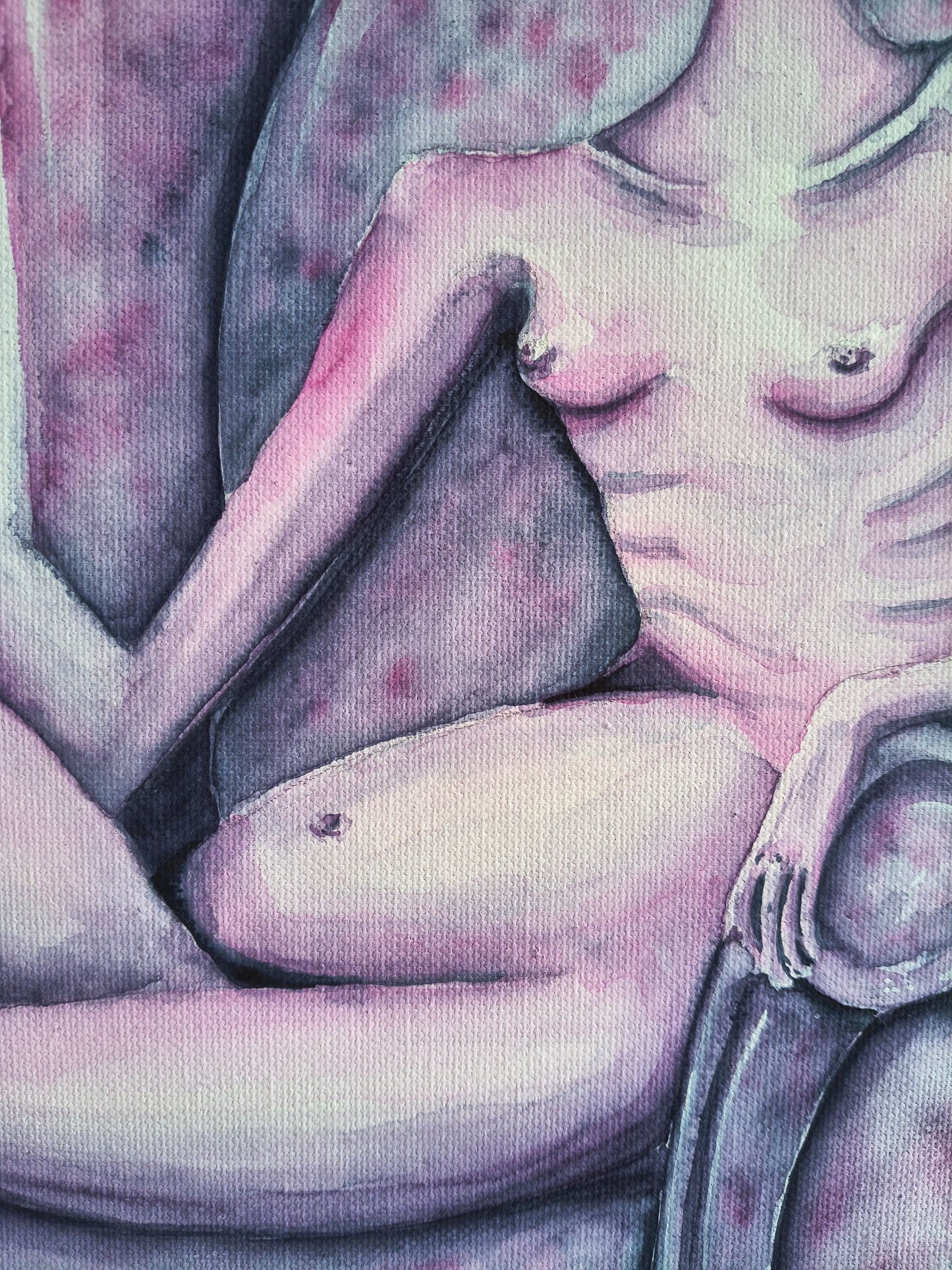 "Violet Indifference" - Original Gemälde