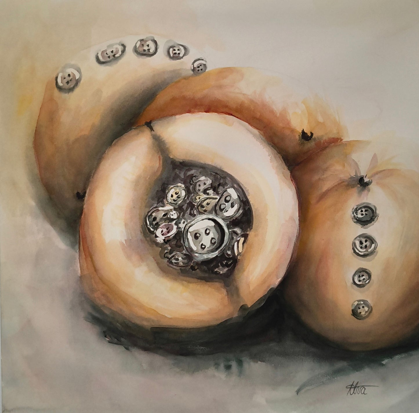 Pfirsich Mutation - Original Art