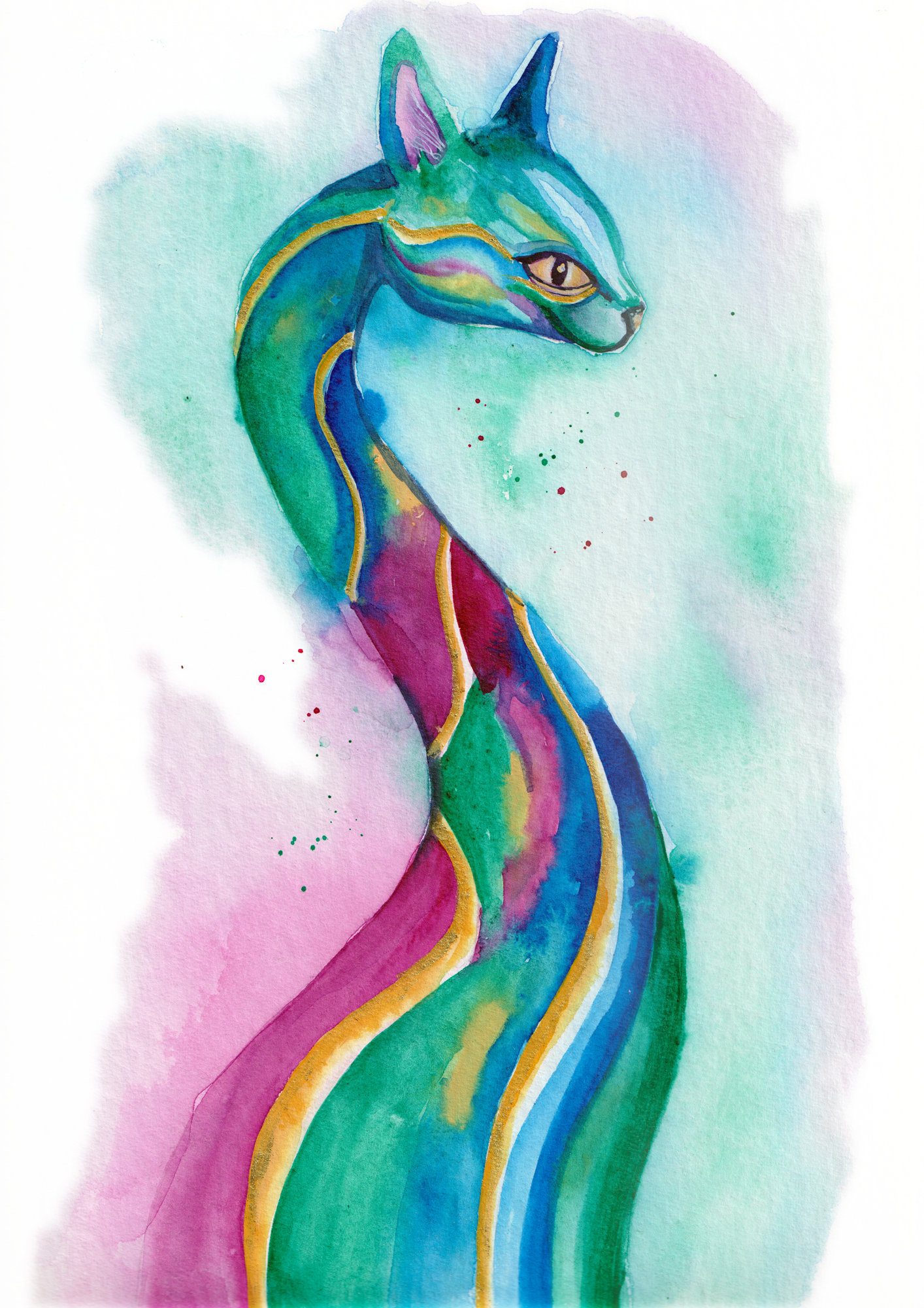 Orakel aus "THE NINE LIVES SOCIETY" - Originalgemälde