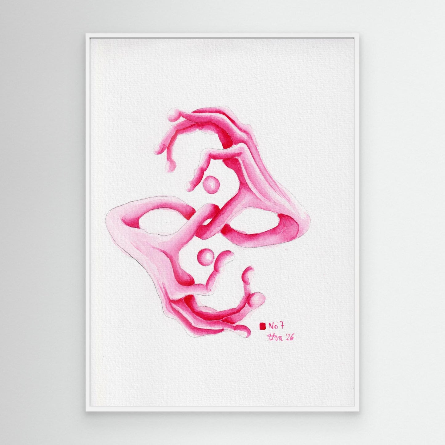Handstudie No. 7 — surreal abstract hand wall art canvas print | Alva Art