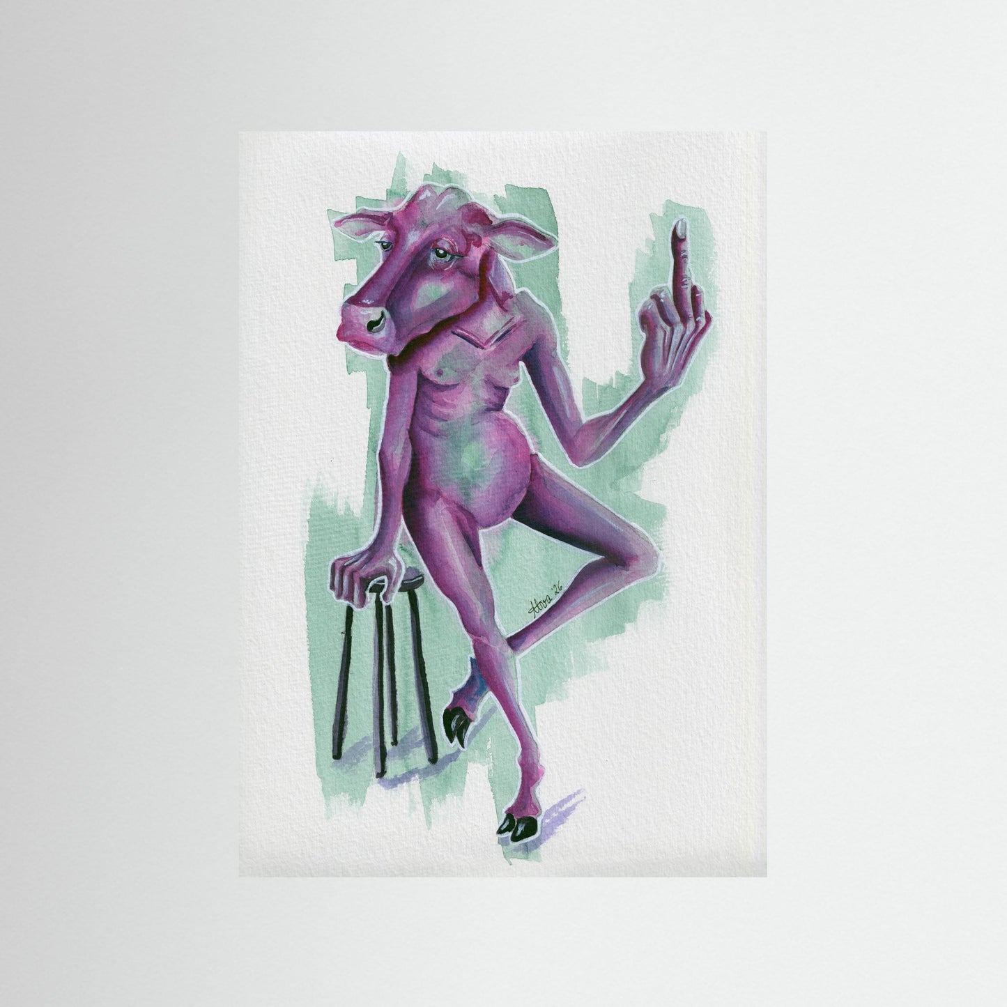 Cow - Kunstdruck