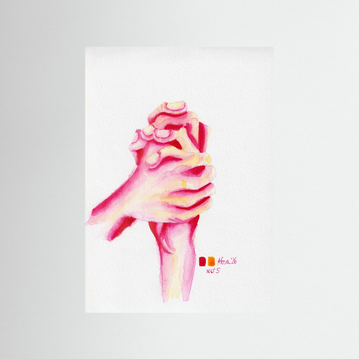 Handstudie No. 5 — surreal hand art print wall decor | Alva Art