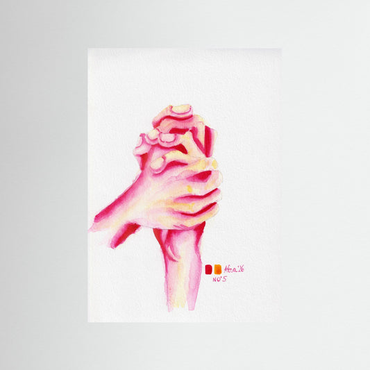 Handstudie No. 5 — surreal hand art print wall decor | Alva Art