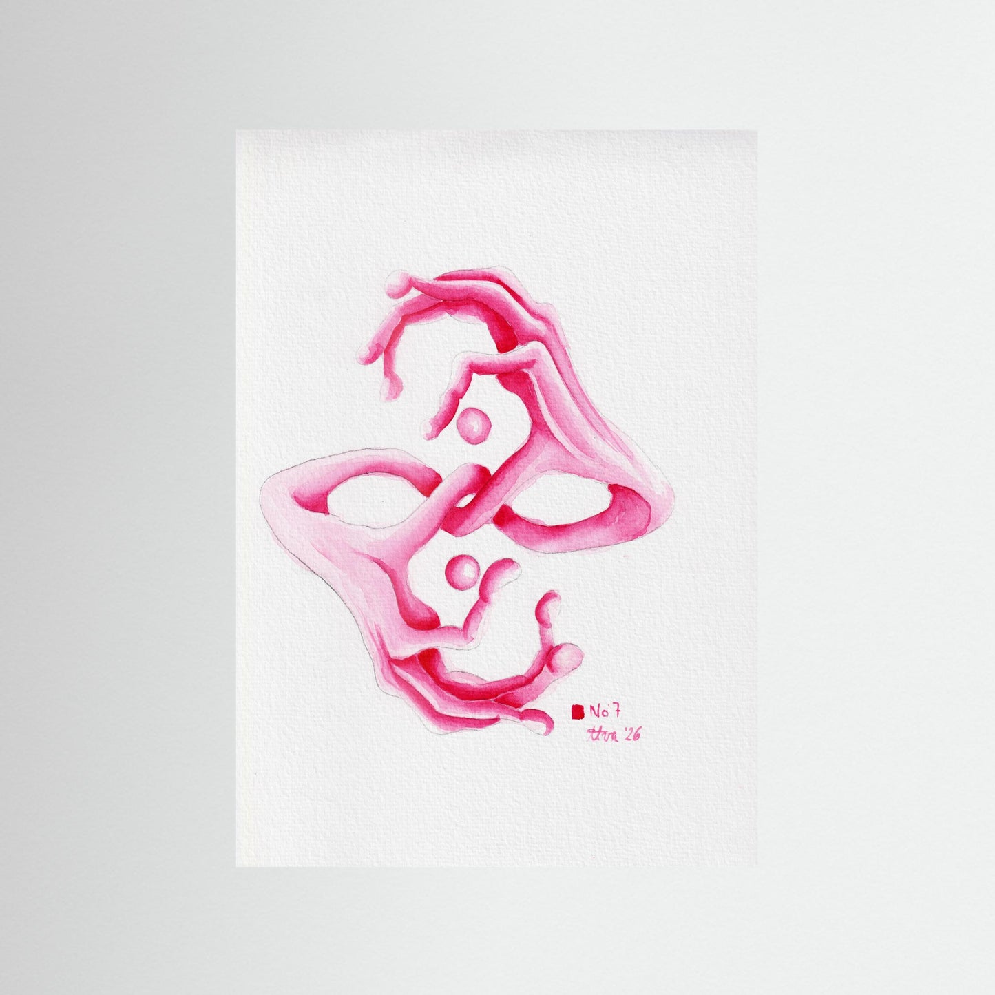 Handstudie No. 7 — surreal abstract hand art print wall decor | Alva Art