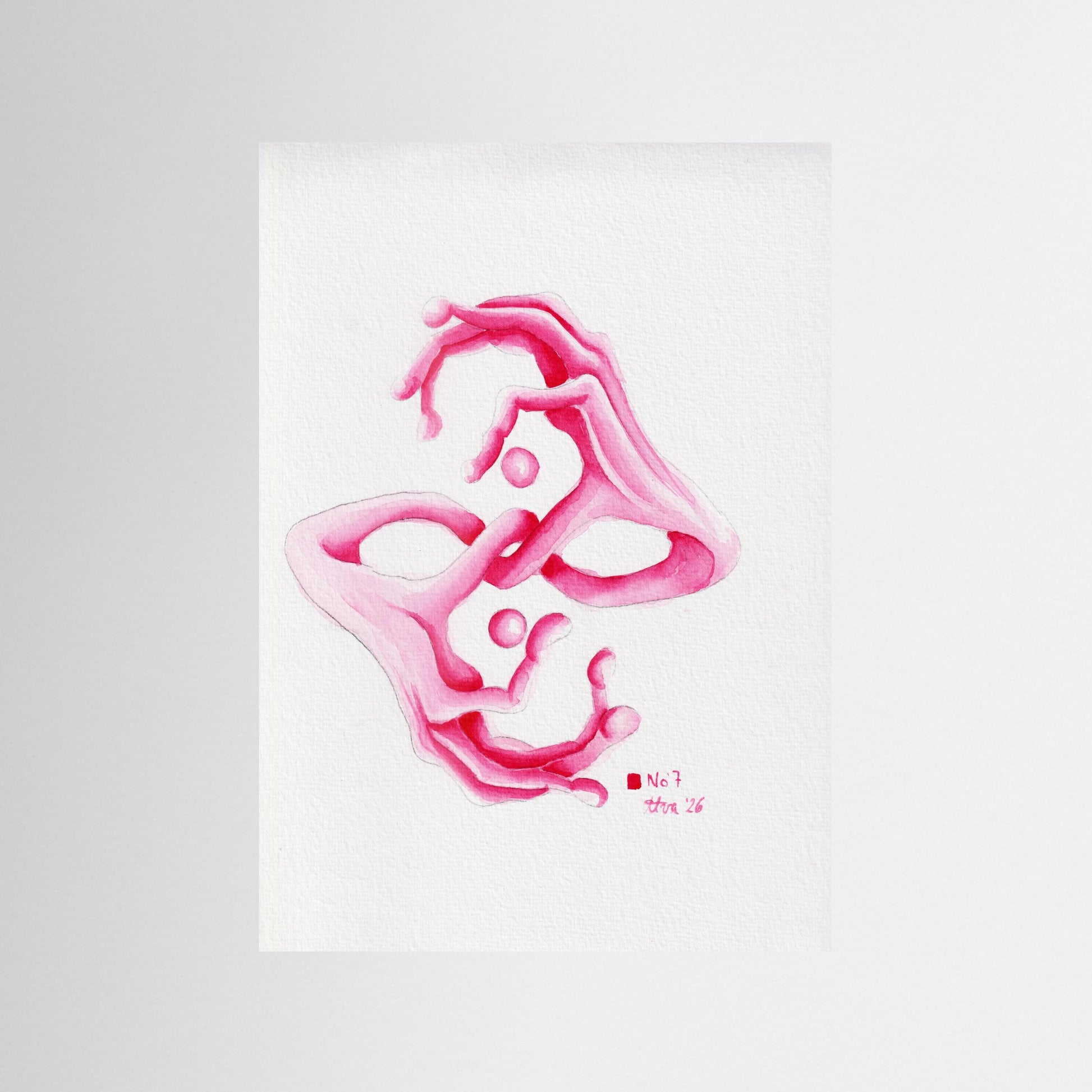 Handstudie No. 7 — surreal abstract hand art print wall decor | Alva Art