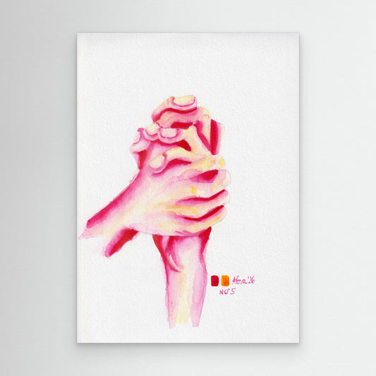 Handstudie No. 5 — surreal hand wall art canvas print | Alva Art