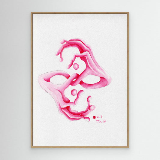 Handstudie No. 7 — surreal abstract hand wall art canvas print | Alva Art